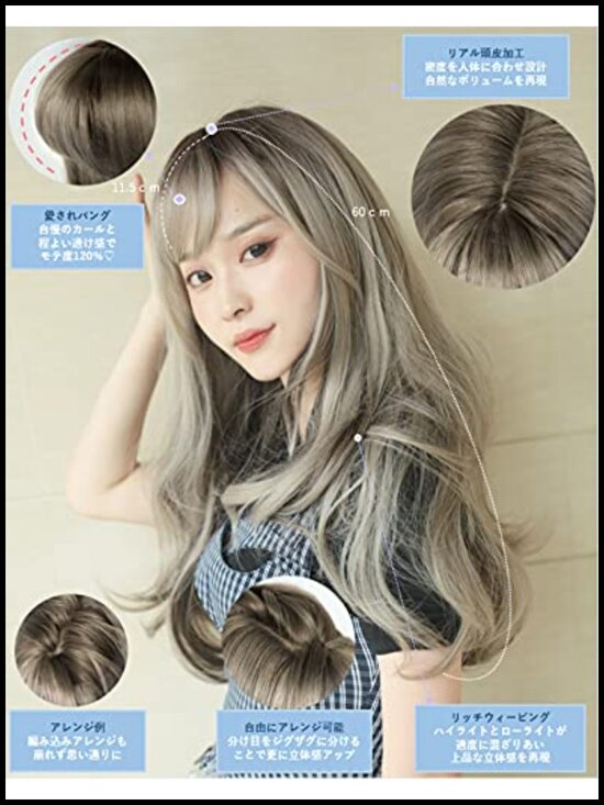 Synthetic Lace Front Wig Semi-Long 180 Density Tangle Free Women\'s Wig